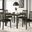 Parkwood 5-Piece Square Dining Table Set In Charcoal