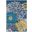 Passion Blue 1'10" x 2'10" Contemporary Area Rug