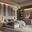 Pavira Bedroom Set with LED Lights In Stone