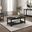 Payne Wood Occasional Table Set with Shelf In Distressed Java