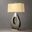 Pearson 30 Inch Table Lamp In Pecan Brushed Nickel