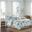 Pebble Beach 7 Piece Cotton Sateen Queen Comforter Set In Aqua