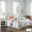 Pebble Cotton Sateen Printed 7 Piece Queen Comforter Set In Coral
