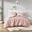Phoebe Diamond Quilted Ruffle Edge Comforter Set In Blush