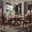 Picardy Round Dining Room Set (Honey Oak)