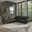 Pimentel 102 Inch Sectional Sofa with Tufted Back and Track Arms In Cola