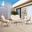 Pine 4-Piece Patio Conversation Set In Cream