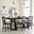 Plank Road Charcoal Kimler Counter Height Dining Room Set