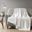 Plush Polyester Knitted Solid Microlight Heated Throw In Ivory