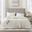 Plush Polyester Solid Microlight Heated Full Blanket In Ivory
