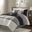 Polyester 7 Piece Faux Suede Queen Comforter Set In Black