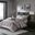 Polyester 7 Piece Jacquard Queen Comforter Set In Purple
