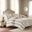 Zuri 4Pc Faux Fur 4 Piece Full/Queen Comforter Set In Sand