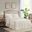 Polyester Fitted 3 Piece Queen Bedspread In Cream
