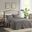Polyester Fitted 3 Piece Queen Bedspread In Dark Grey