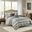 Polyester Jacquard 5 Piece Queen Coverlet Set In Blue