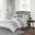 Polyester Jacquard 7 Piece Queen Comforter Set In Grey