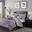 Polyester Jacquard 7 Piece Queen Comforter Set In Purple