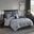 Polyester Jacquard 8 Piece Queen Comforter Set In Navy