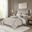 Polyester Jaquard 12 Piece Queen Comforter Set In Khaki