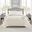 Polyester Knitted Micro Fleece Solid Textured Heated Twin Blanket In Ivory