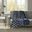 Polyester Knitted Ogee Solid Printed Microlight Heated Throw In Indigo