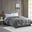 Polyester Microfiber 3M Scotchgard Solid Twin Blanket In Charcoal
