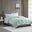Polyester Microfiber 3M Scotchgard Solid Twin Blanket In Seafoam