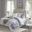 Polyester Microfiber Printed 7 Piece Twin Comforter Set In Purple