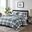 Polyester Microfiber Printed 3 Piece Queen Comforter Mini Set With 3M Moisture In Black/White