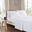 Polyester Microfiber Solid 4 Piece Twin Sheet Set With Side Storage Pockets In White