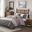 Polyester Polyoni Pieced 7 Piece Queen Comforter Set In Purple