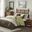 Polyester Polyoni Solid 7 Piece Queen Comforter Set In Green