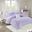 Polyester Printed Brushed 3 Piece Twin Comforter Set In Purple/Silver