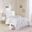 Polyester Printed 3 Piece Twin Comforter Set In Blush/Gold