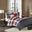 Polyester Printed Herringbone 6 Piece Queen Duvet Cover Set In Red