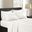 Polyester Satin 6 Piece Full Sheet Set In Ivory