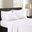 Polyester Satin 6 Piece Full Sheet Set In White