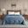 Polyester Soild Berber Brushed Twin Blanket With Crystal Velvet Binding In Blue