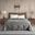 Polyester Soild Berber Brushed Twin Blanket With Crystal Velvet Binding In Grey