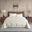Polyester Soild Berber Brushed Twin Blanket With Crystal Velvet Binding In Ivory