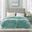 Polyester Solid Microlight Reversible Heated Queen Blanket In Aqua