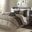 Polyester Solid Pieced 7 Piece Queen Comforter Set In Brown