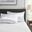 Polyester Solid Satin King Pillow Case In White