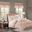 Polyester Tufted 24 Piece Queen Comforter Set In Blush
