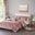 Polyester Velvet 3 Piece Twin Comforter Set In Blush