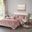 Polyester Velvet 4 Piece Queen Duvet Cover Set In Blush