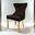 Portanova Gold Chair Set of 2 In Black