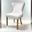 Portanova Gold Chair Set of 2 In White