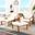 Pratia Natural and Beige 5 Piece Outdoor Set